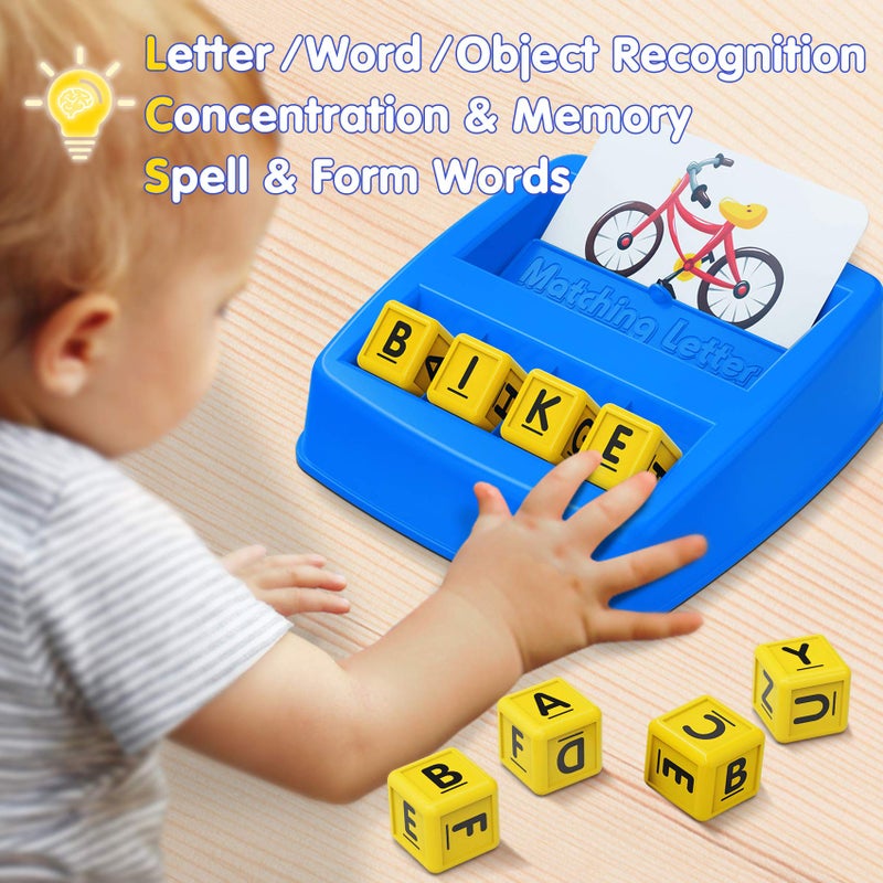 Narrio Educational Toys For 3 4 5 Year Old Boys Gift  Matching Letter Game Preschool Abc Learning Toys For Kids Ages 4-8 Years  Christmas Birthday Gifts For 3-6 Year Old Boys Toddler Toys Age 2-4 - Image 2