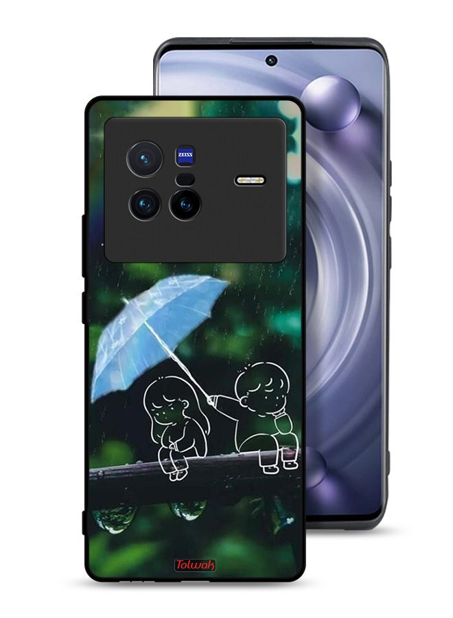 Tolwak Vivo X80 Protective Case Cover Couple Abstract Art - Image 1