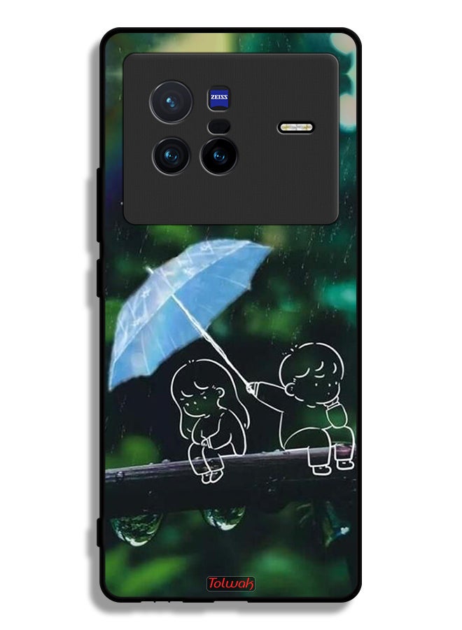 Tolwak Vivo X80 Protective Case Cover Couple Abstract Art - Image 2