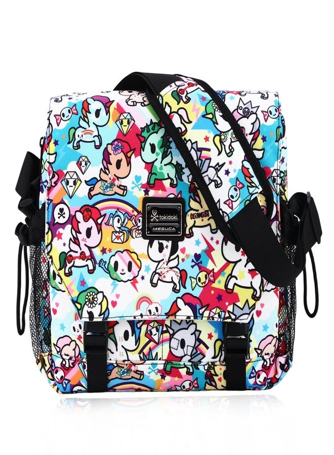 Tokidoki حقيبة توكيدوكي للرسائل للنساء والرجال، حقيبة يد لطيفة، حقيبة كتف، حقيبة عمل، حقيبة للأعمال مع التسوق والسفر والمدرسة والعمل (صفراء) - Image 1