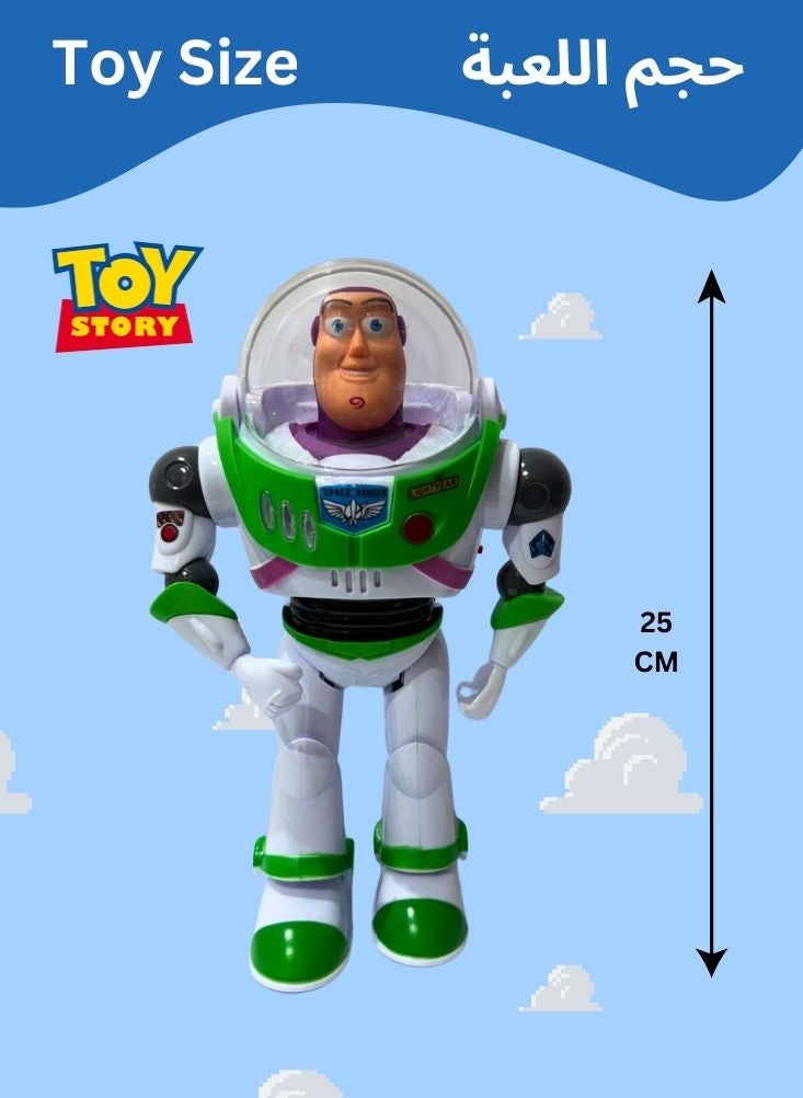 بريميم لعبة باز لايت يير من ديزني بيكسار، شخصية رائد الفضاء الأخضر والأبيض، لعبة كرتونية قابلة للتجميع، مناسبة للأطفال، تنمي الخيال. - Image 4