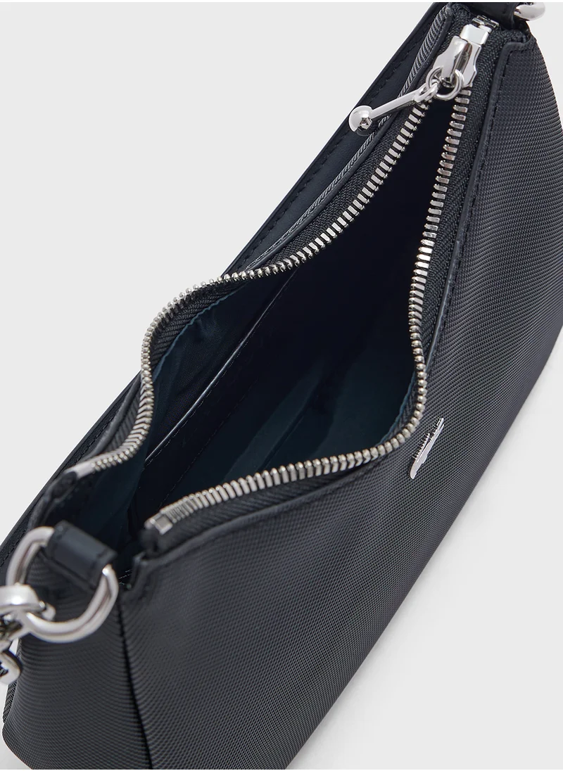 LACOSTE Essentials Top Handle Zip Over Crossbody