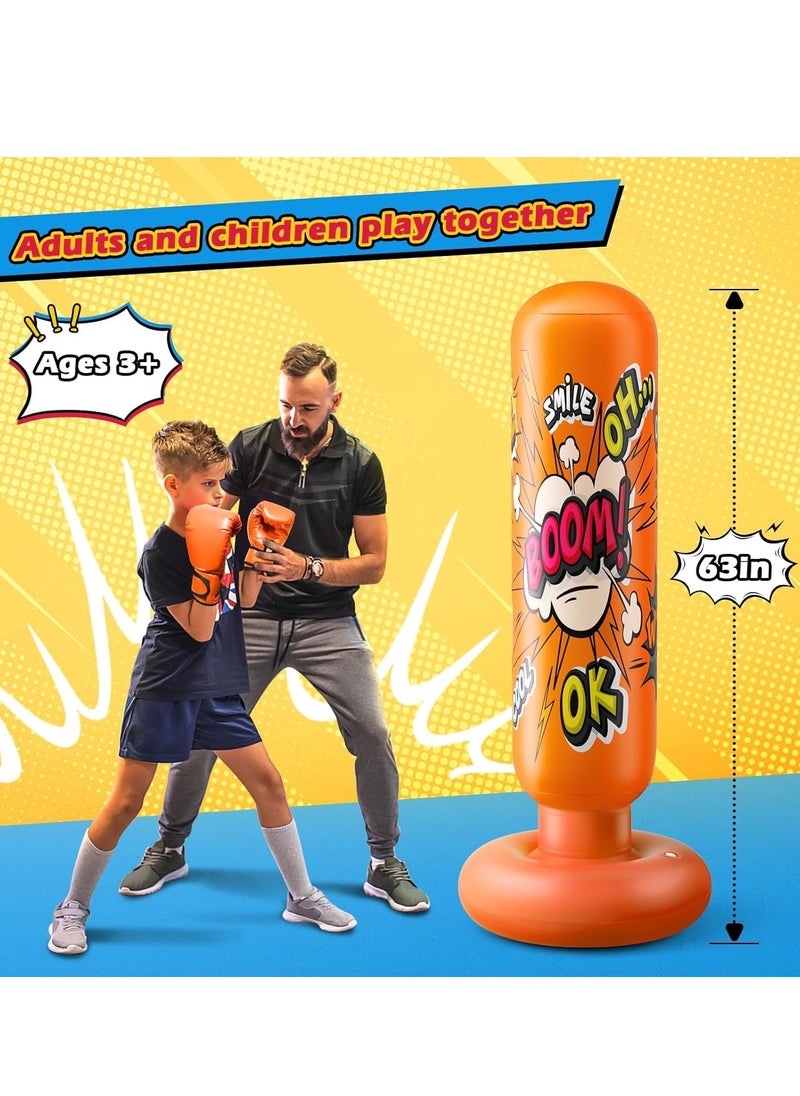 Inflatable Punching Bag for Kids Boxing Equipment for and Adults Birthday Gifts Portable Indoor Home Weighted Practice Karate Taekwondo - pzsku/Z89F957644FDB56AAF178Z/45/_/1707031480/bb70521d-1736-4529-a696-1b6c38099042