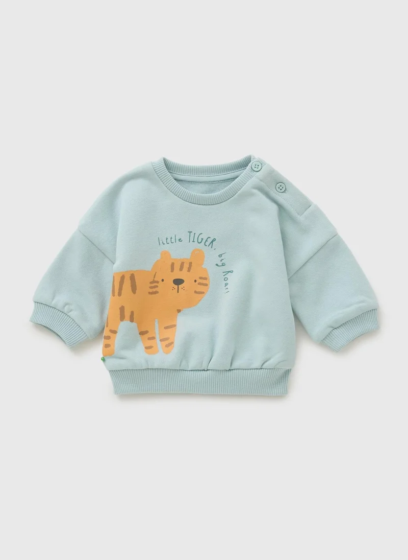 Matalan Baby Blue Tiger Sweatshirt