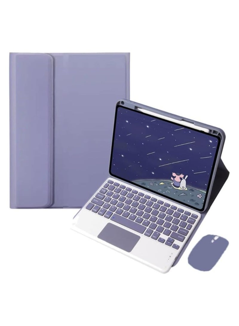 Arabic and English Keyboard Case for Huawei MatePad SE 11 inch Released 2024, Cover with Touchpad Keyboard Pencil Holder u0026 Bluetooth Mice for MatePad SE 11 2024