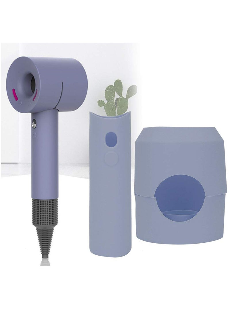 Excefore Silicone Case for Dyson Hair Dryer, Washable Anti-scratch Shockproof Dust Proof Travel Protective Case Cover for Dyson Hair Dryer - Image 1