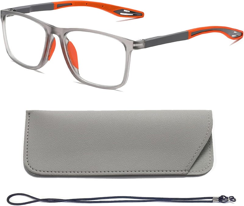 Hubeye TR90 Sports Reading Glasses for Men and Women Good Square Comfortable Flexible Anti-Blue Computer Glasses High Quality Comfortable Reading Aid - Image 2