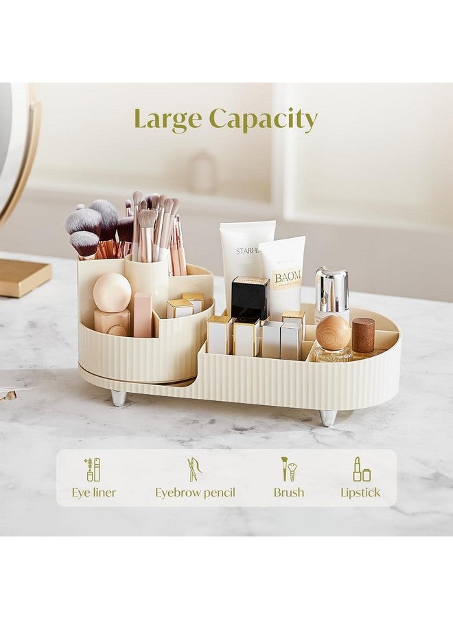 DHVYANT MART Modern 360° Rotating Makeup Brush Holder | Cosmetic Display Cases | Storage For Makeup Brushes & Eyeliner-Lipsticks-Skincare Products | Suitable For Bedroom And Bathroom - Image 3