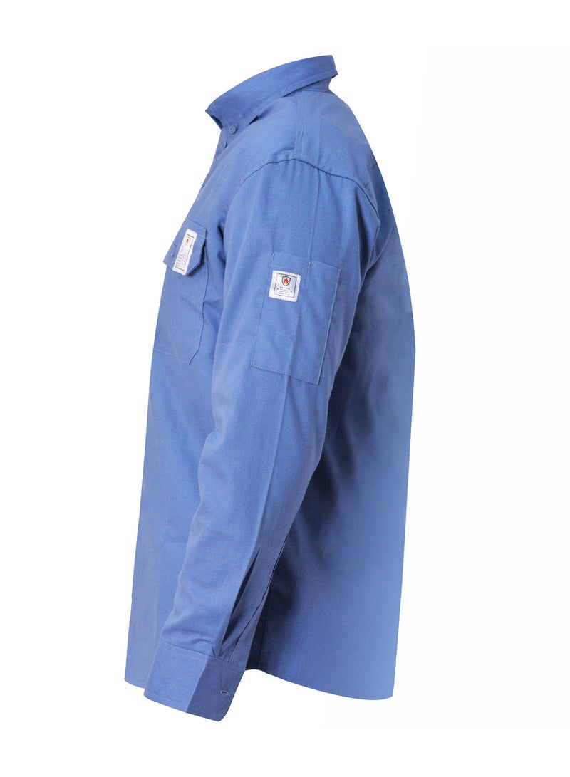 Secure Wear Lightweight FR Welding Shirt for Men - 6.5oz Fire-Resistant Twill Cotton - NFPA2112 Compliant - Durable for 50 Washes  - Image 5