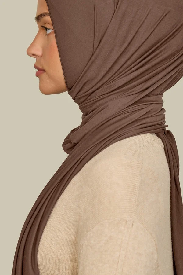 سيلكروز حجاب جيرسي الخيزران بالشوكولاتة الغنية عادي