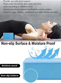 ISHWAZ Premium High Density EVA Foam Yoga Block For Yoga, Pilates, Meditation, Fitness Exercise, Aid Balance, Support and Deepen Poses, Beveled Edges and Non-Slip Makes It Extra Comfortable  - Image 2