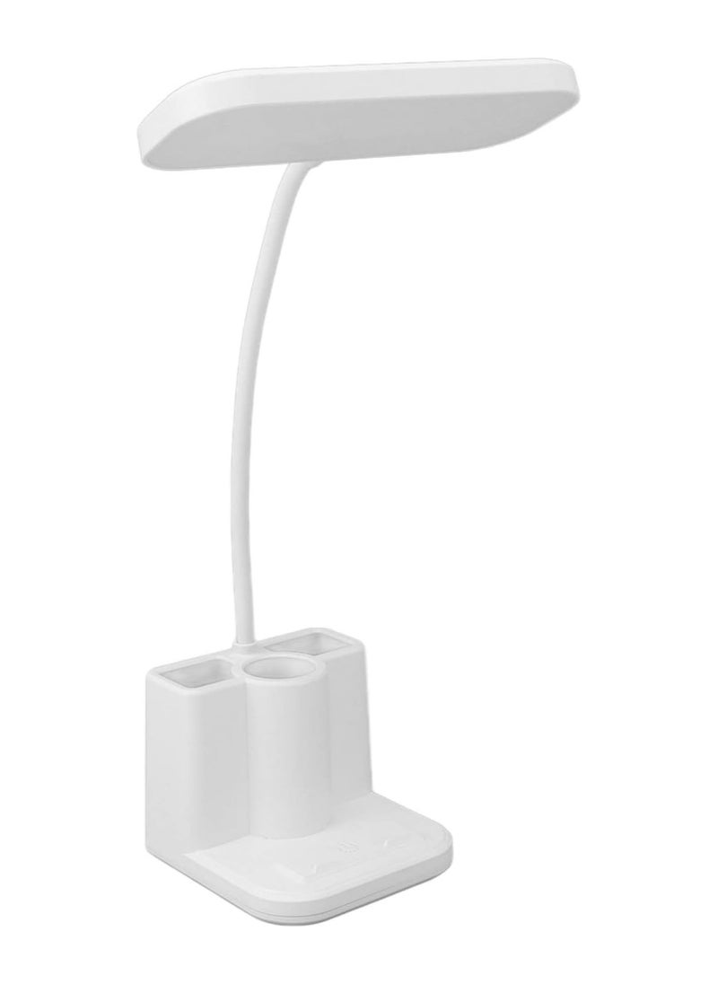 Oasisgalore LED Desk Lamp with Pen Holder, Flexible, USB Charging, 3 Pen Holders and a Phone Holder, Stepless Dimmable, for Bedroom, Study  - Image 5