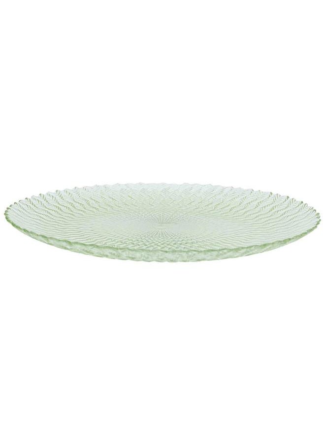 Alsaif Glass Serving Plate 28X28X2 Cm Green  - Image 2