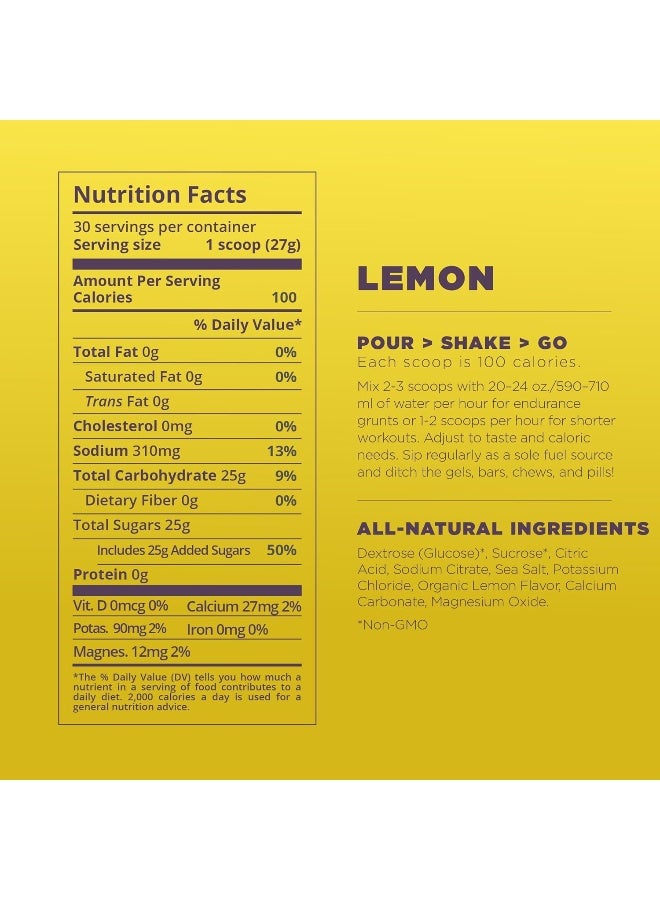 Tailwind Nutrition Endurance Fuel, Electrolyte & Hydration Sports Drink Mix Powder, Gluten-Free, Vegan, Lemon, 30 Servings - Image 5