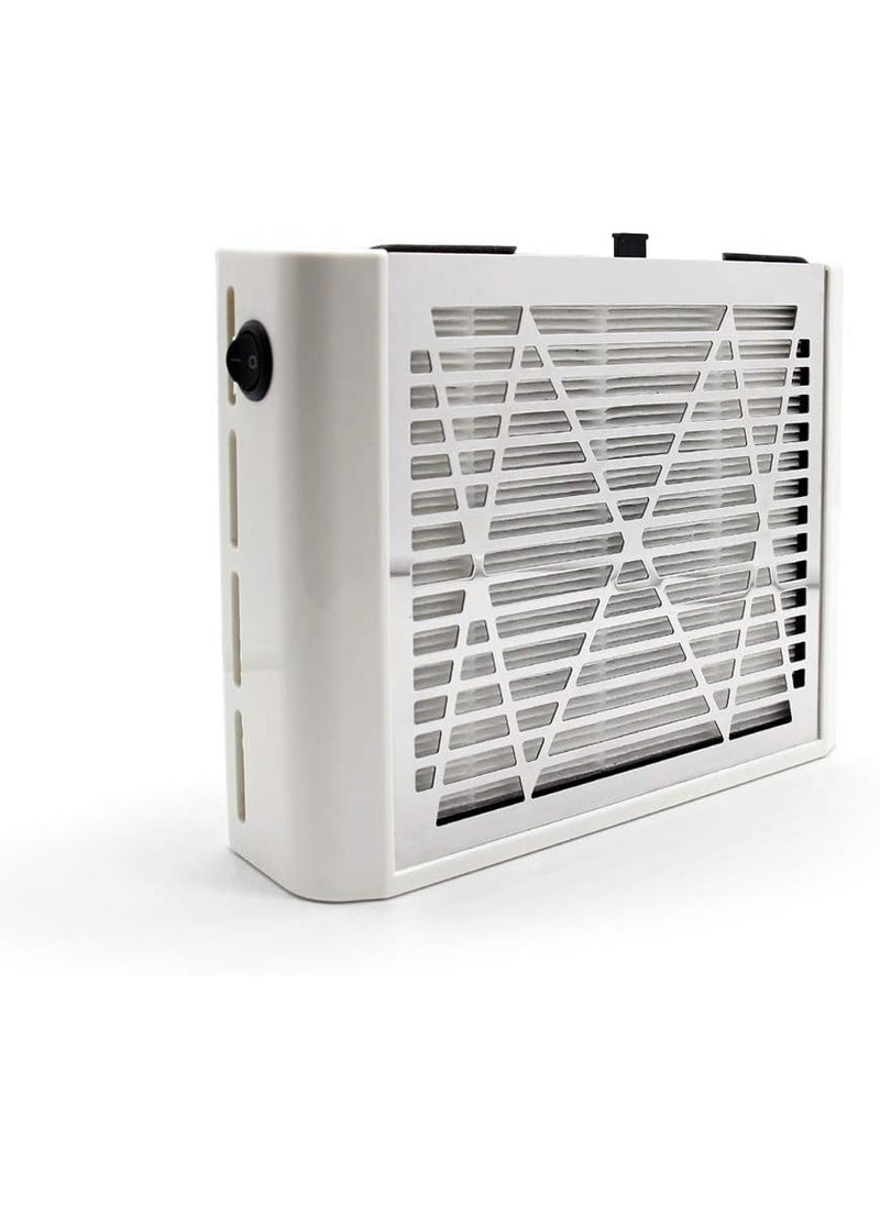 AONOLOVO - AONOLOVO Nail Dust Collector, Powerful Nail Vacuum Dust Collector Nail Tech Extractor Fan Manicure Tool for Acrylic Nails Removal, White - Image 1