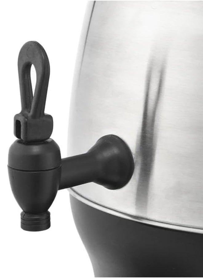 Generic - Electric Tea Kettle Samovar and Tea Maker – 4L 1350W Turkish & Russian Kettle – SK-SH-1068 – Stainless Steel Hot Water Boiler with Temperature Control for Tea, Coffee, Herbal Infusions - Image 1
