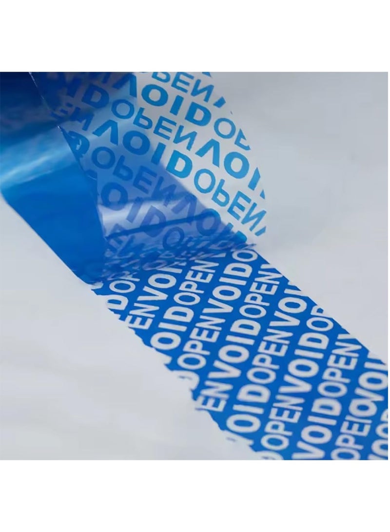 Rubik Tamper Evident Void Open Tape, 50mm Width x 50m Length, Security Seals Transfer Tape (Blue) - Image 2
