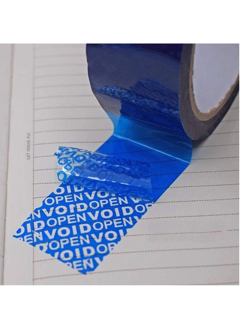 Rubik Tamper Evident Void Open Tape, 50mm Width x 50m Length, Security Seals Transfer Tape (Blue) - Image 3