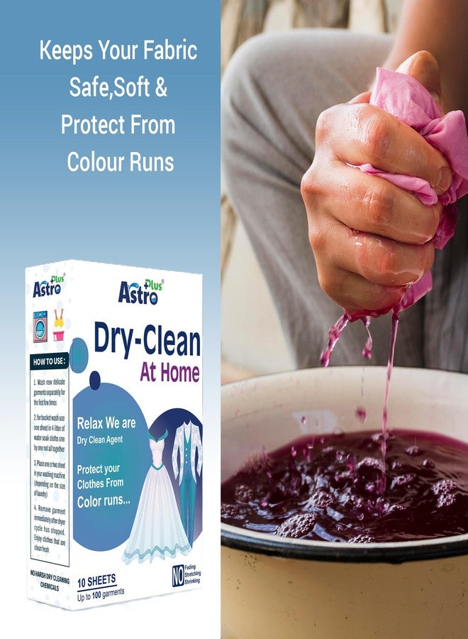ASTRO PLUS + Astro Plus+ Dry Clean At-Home Liquid Detergent Cleaning Sheets | Ultimate Protection For Silk Saree and Chiffon, Cotton, Georgette, Linen, Woolen | Pack of 3 Sheet | Gentle Wash For Delicate Fabrics - Image 3