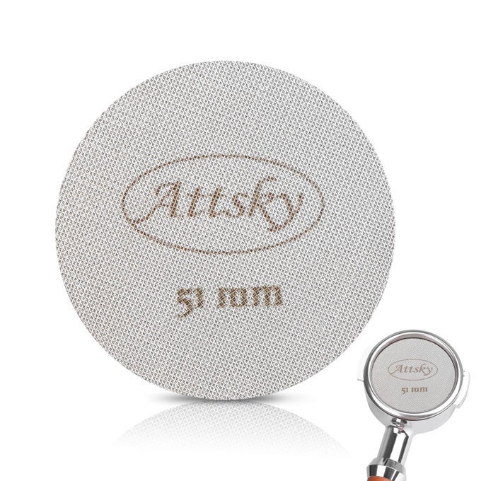 51MM ESPRESSO PUCK SCREEN ESPRESSO FILTER FOR 51MM PORTAFILTER FILTER BASKET REUSABLE ESPRESSO SCREEN WITH 17MM THICKNESS 150M 316 STAINLESS STEEL