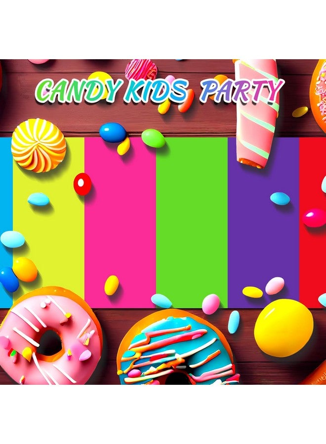 Woanger 2 Pcs 24'' x 10' Colorful Polyester Carpet Runner Runway Rug Hallway Runner Rug Party Decorations with Tape for Themed Birthday Party Supplies(Assorted Color) - Image 5