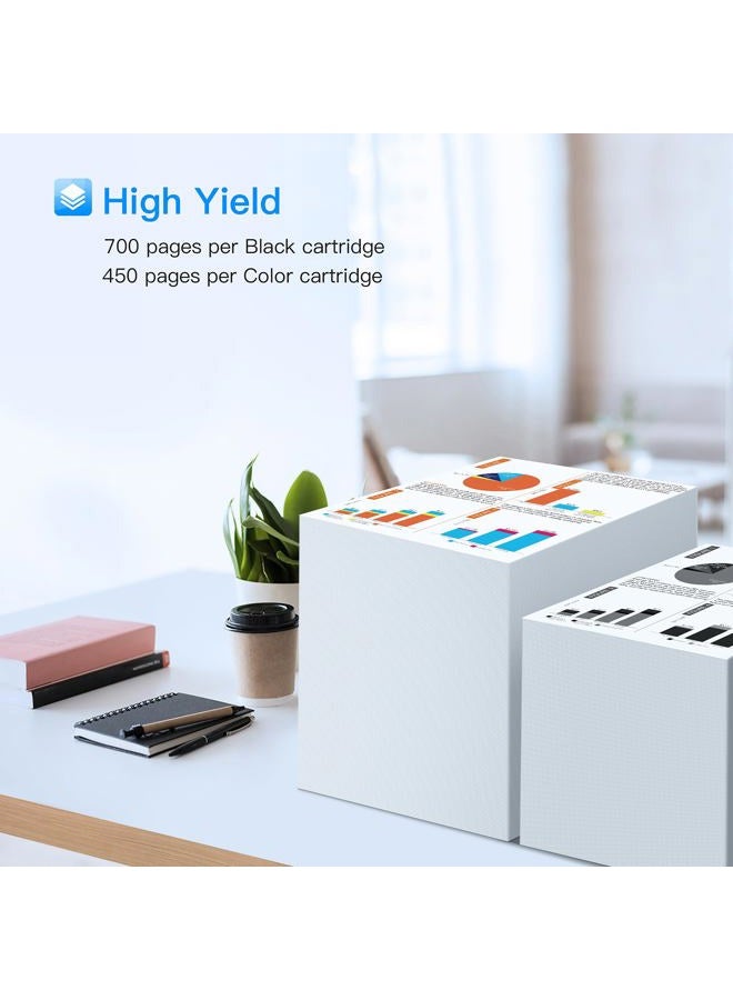 LxTek Remanufactured Ink Cartridge Replacement for HP 61XL 61 XL to use with Envy 4500 5530 5535 Deskjet 2540 1010 Officejet 4632 4634, High Yield(1 Black,1 Tri-Color, 2 Pack) - Image 3