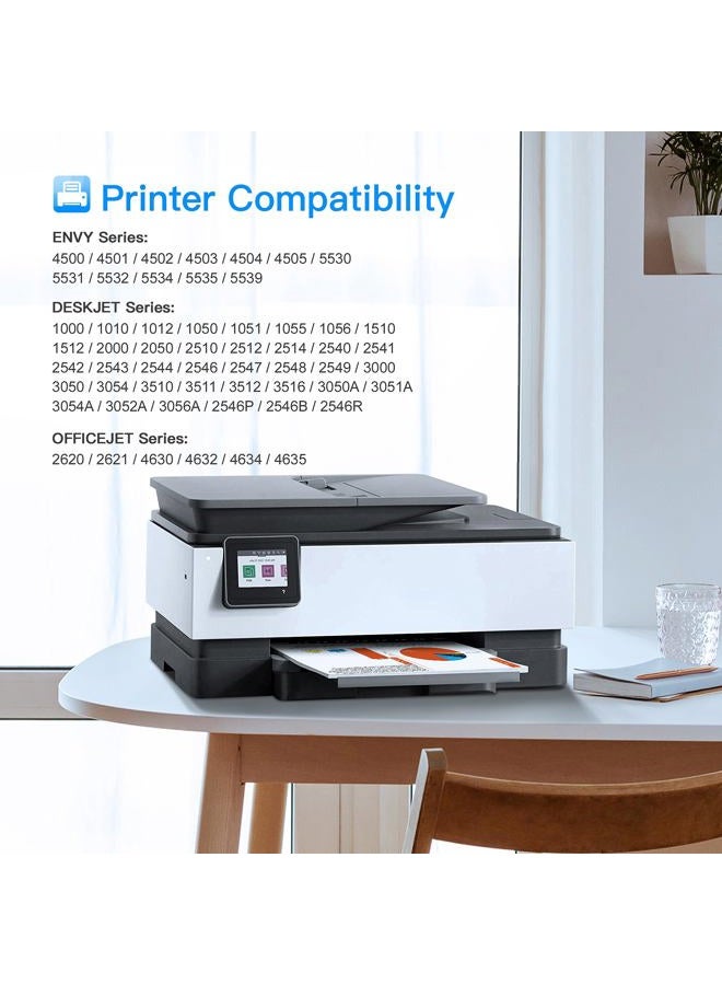 LxTek Remanufactured Ink Cartridge Replacement for HP 61XL 61 XL to use with Envy 4500 5530 5535 Deskjet 2540 1010 Officejet 4632 4634, High Yield(1 Black,1 Tri-Color, 2 Pack) - Image 2