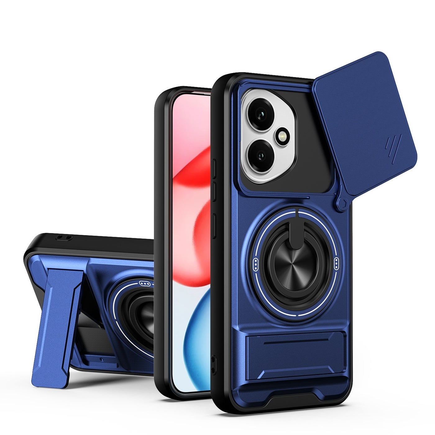 goldenmask Goldenmask With Honor 400 Ring Case With Stand And Camira Holder Case Z89FA0AA84A56D75B02EAZ