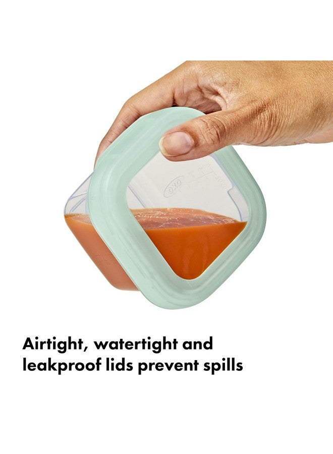 OXO Tot Baby Blocks Food Storage Containers (6 Oz.) - Opal - Image 2