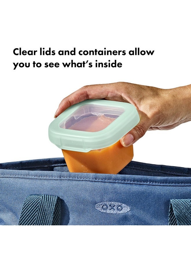 OXO Tot Baby Blocks Food Storage Containers (6 Oz.) - Opal - Image 4