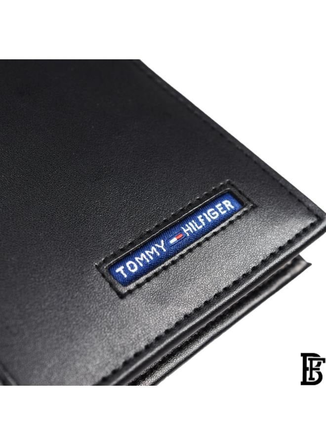 Tommy Hilfiger Plus Tommy Hilfiger Genuine Leather Men's Wallet Meaning Luxury Gift  - Image 2