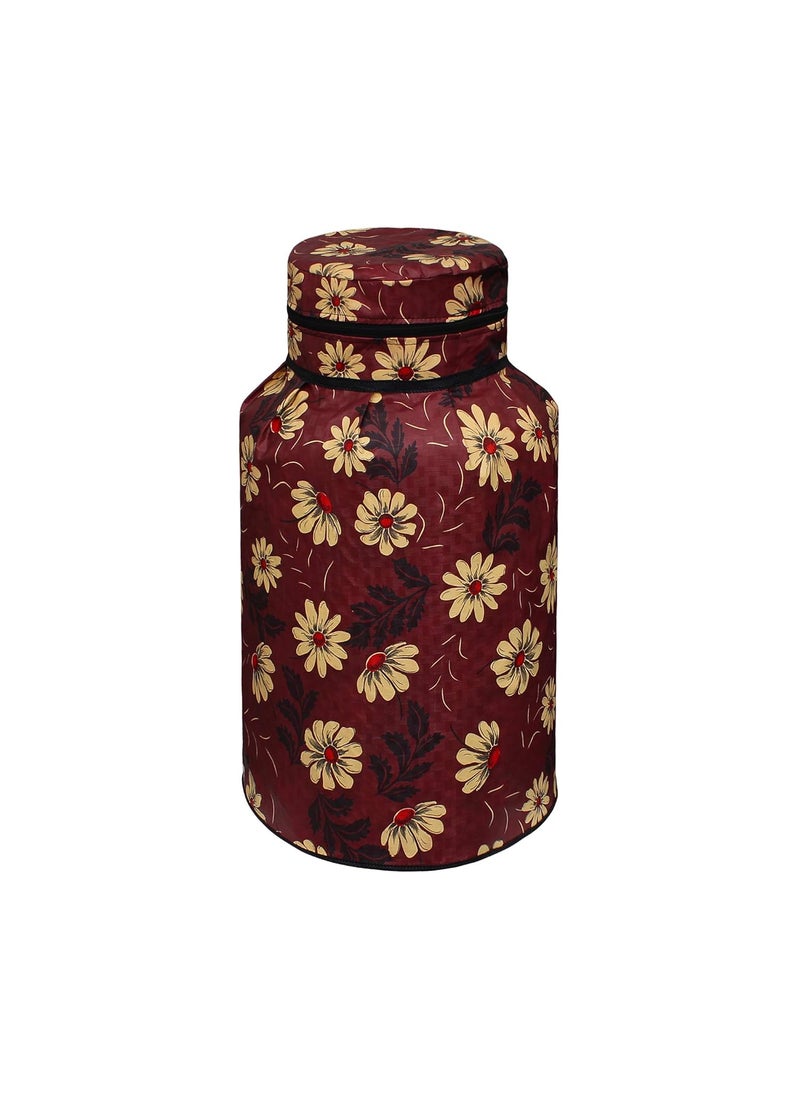 Lithara Lithara Printed PVC LPG Gas Cylinder Cover Washable Dustproof Size 25 x 21 Inches Multicolor CYSA18  - Image 1