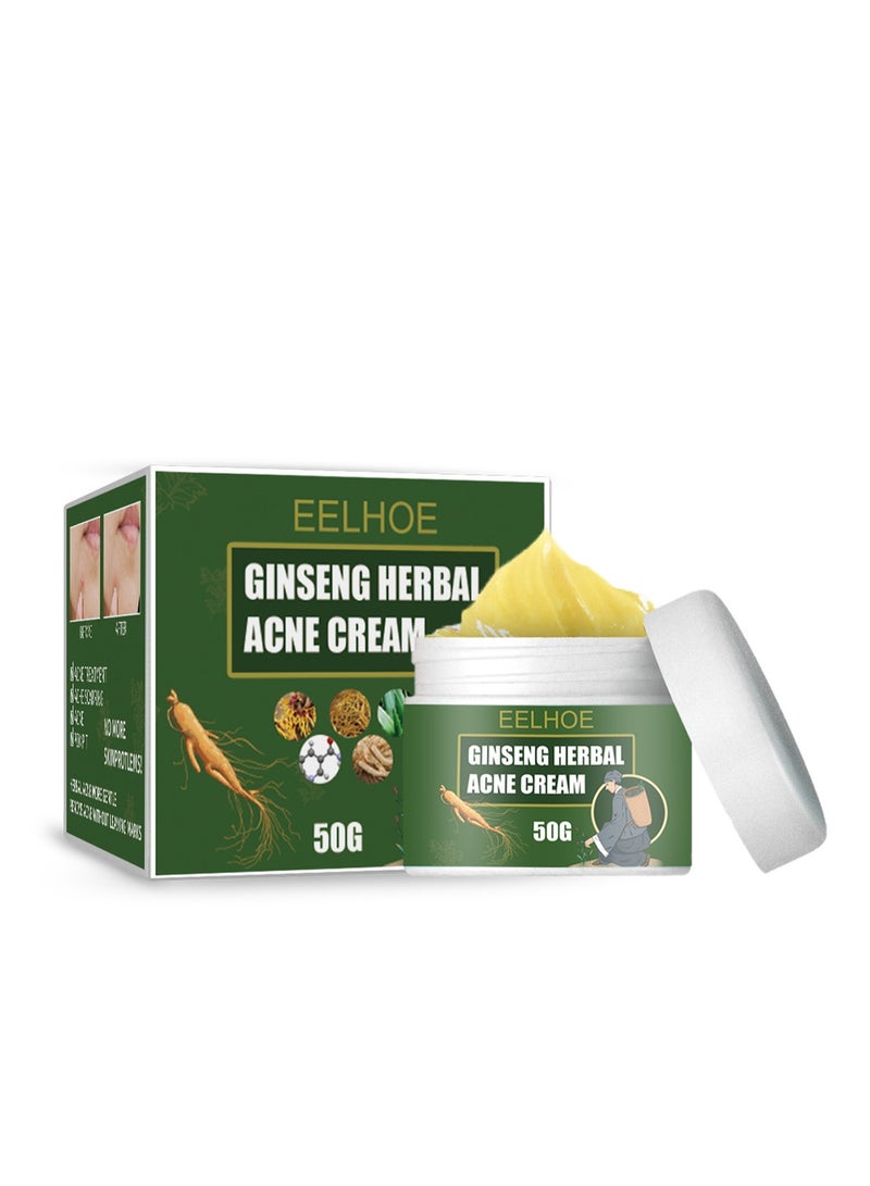 إيلهو كريم علاج حب الشباب ، كريم حب الشباب في الوجه ، كريم حب الشباب الموضعي وأدوية جل حب الشباب ، كريم حب الشباب البنزويل بيروكسيد 5٪ مع زيت شجرة الشاي لحب الشباب في الوجه 50 جم - Image 1