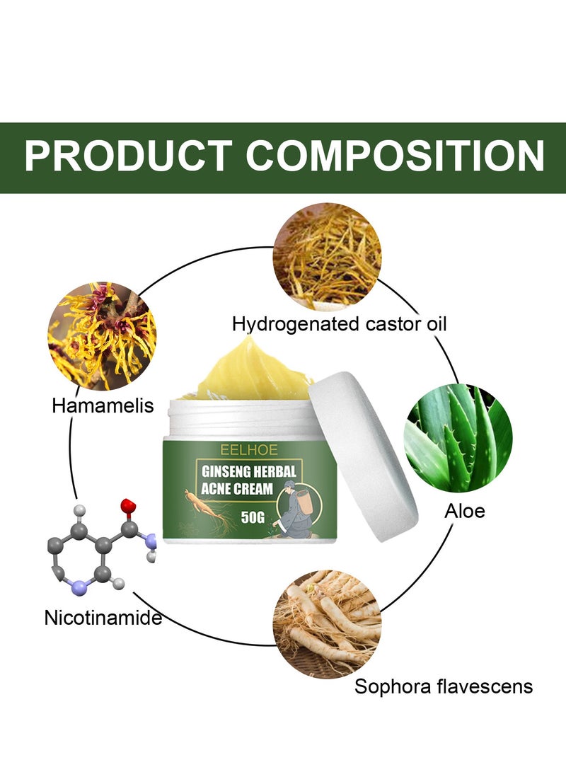 إيلهو كريم علاج حب الشباب ، كريم حب الشباب في الوجه ، كريم حب الشباب الموضعي وأدوية جل حب الشباب ، كريم حب الشباب البنزويل بيروكسيد 5٪ مع زيت شجرة الشاي لحب الشباب في الوجه 50 جم - Image 5