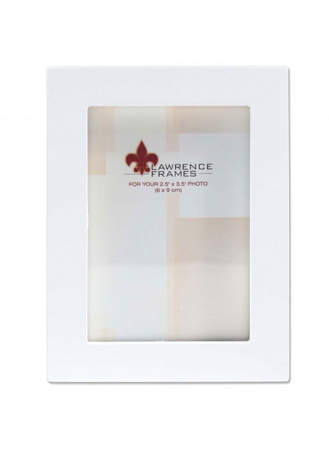 Lawrence Frames Lawrence Frames White Wood Picture Frame, Gallery Collection, 2 by 3-Inch, 2.5x3.5 