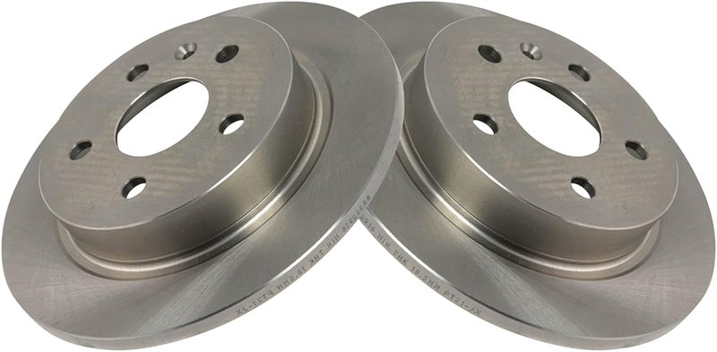 TRQ Rear Brake Rotor Set Solid Compatible with 2012-2016 Buick LaCrosse 2011-2017 Regal 2013-2015 Chevrolet Malibu 2016 Malibu Limited - Image 3