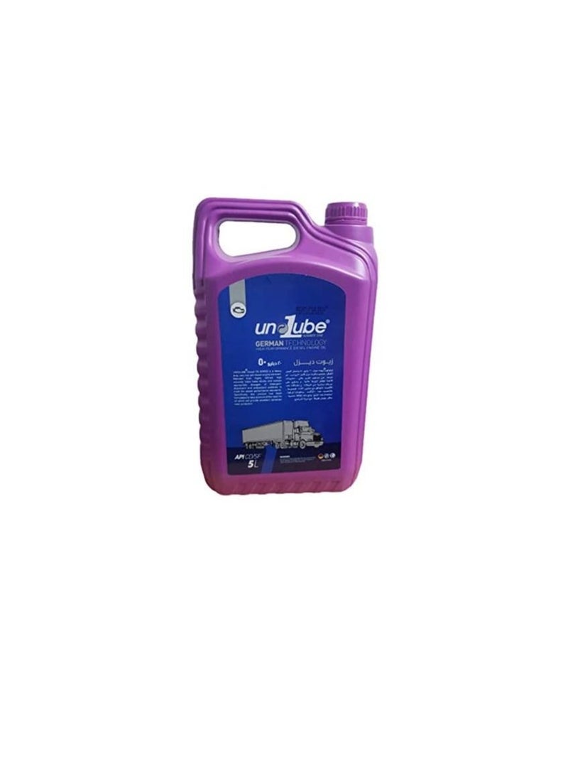Generic Unolube High Performance Diesel Engine Oil 20W50 Engine Lubricant 5 Litre  - Image 3