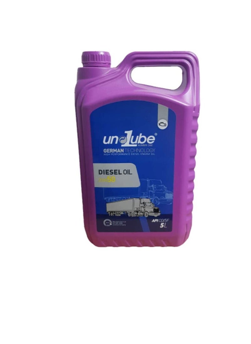Generic Unolube High Performance Diesel Engine Oil 20W50 Engine Lubricant 5 Litre  - Image 2
