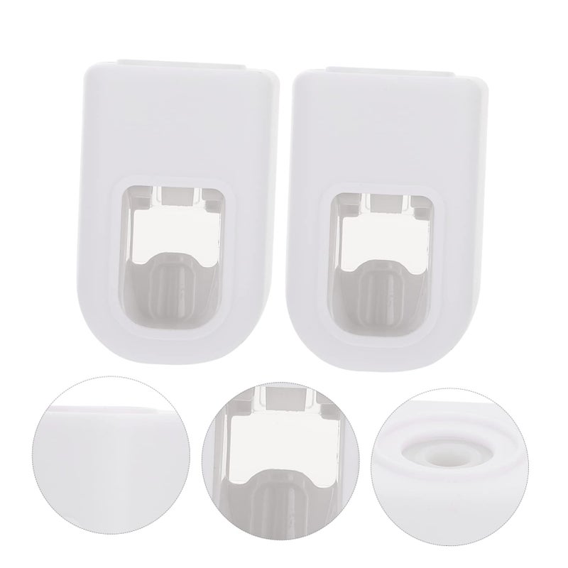 Automatic Toothpaste Squeezer Dispenser Wall Mounted Press Type 2 Pack Nail Design - Image 5