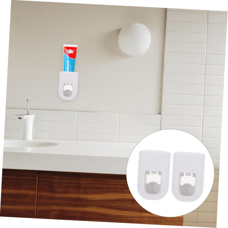 Automatic Toothpaste Squeezer Dispenser Wall Mounted Press Type 2 Pack Nail Design - Image 4