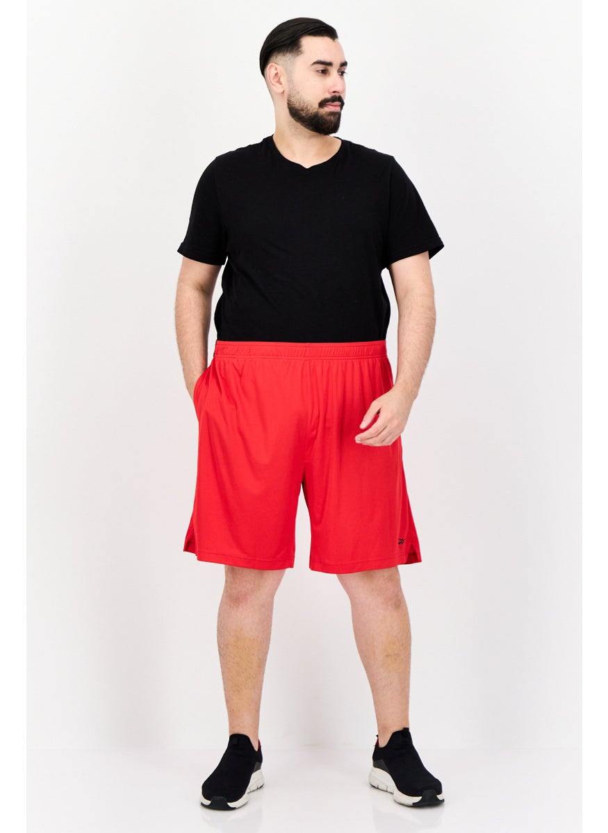 Reebok Men Sportswear Fit Brand Logo Outdoor Short, Red  - Image 3