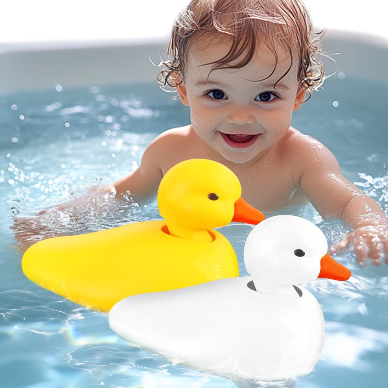 SOCBTNSO 2Pack Duck Bathtub Pool Toys Realistic Walking Ducks Waterproof Baby Bath Toys Gift for Toddler Boys Girls - Image 3