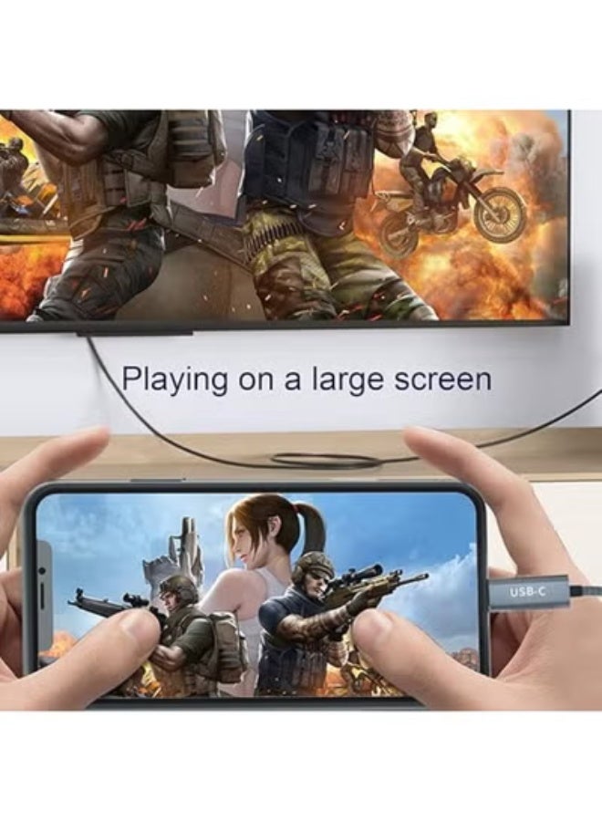 كيبل USB C إلى منفذ عرض DP 1.4 – عملي وسهل الاستخدام – يدعم دقة 8K@60Hz و4K@144Hz بطول 6.6 قدم - Image 2