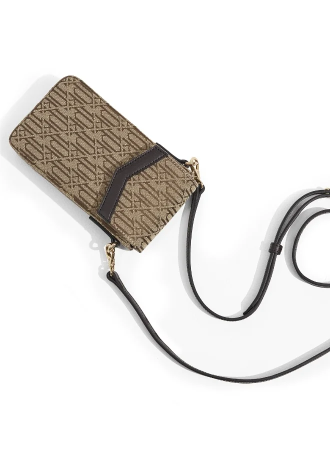 Ipekyol Monogram Jacquard Phone Bag