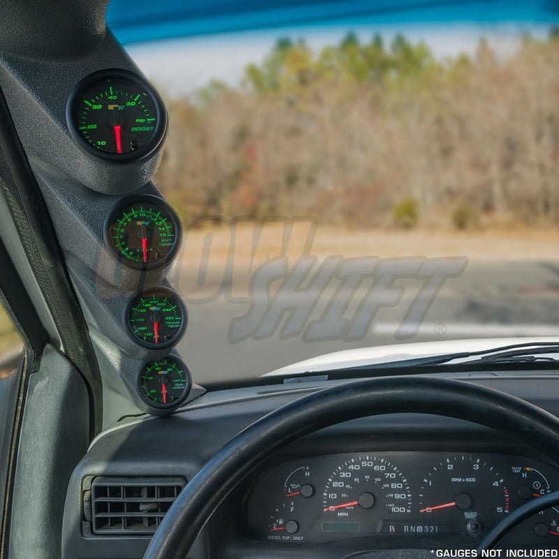 GLOWSHIFT بود قياس عمود رباعي رمادي من جلو شيفت لفورد سوبر ديوتي F-250 F-350 (1999-2007) - Image 2