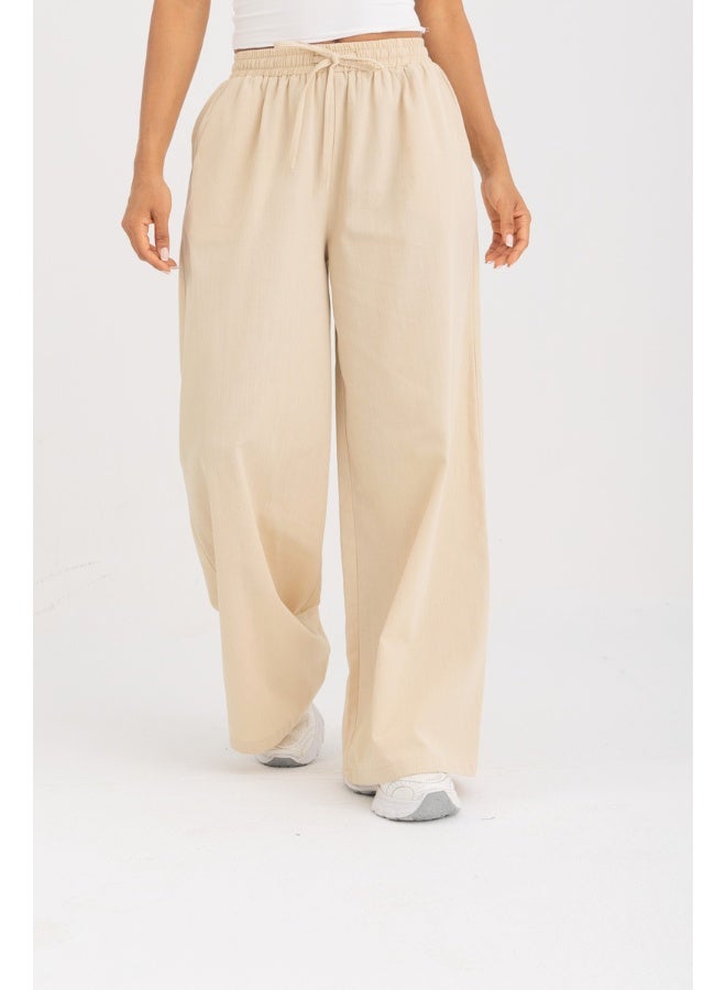 Dresscode Wide Leg Linen Pants - Image 3