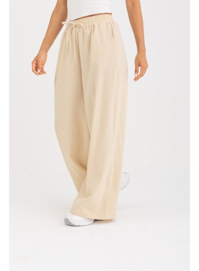 Dresscode Wide Leg Linen Pants - Image 5