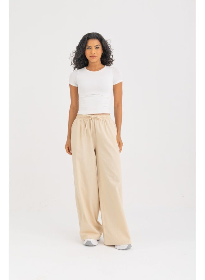 Dresscode Wide Leg Linen Pants - Image 2