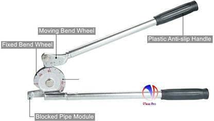 Mass Pro Manual 6mm Tube/Pipe Bender for Copper 1/4" OD Steel Tubing Refrigeration & Air Conditioning Tube Bending Tool - Image 2