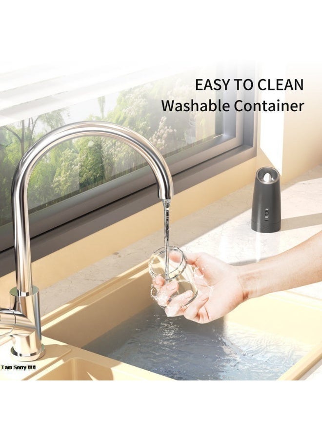 جرين تايجر مطحنة ملح وفلفل كهربائية - مطحنة توابل أوتوماتيكية تعمل بالبطارية مع إمكانية تعديل درجة الخشونة وإضاءة LED - Image 5